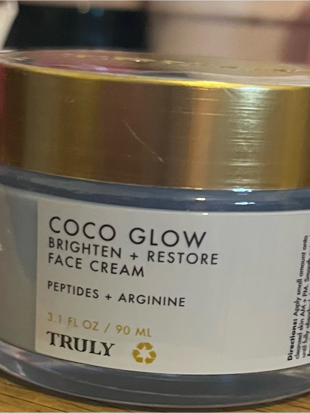 TRULY Coco Glow Brighten + Restore Face Cream — Blue & Gold